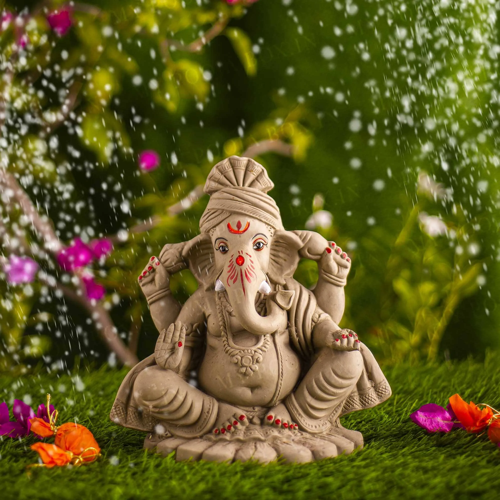 10INCH Pagdi Eco-Friendly Ganpati | Plant-A-Ganesha