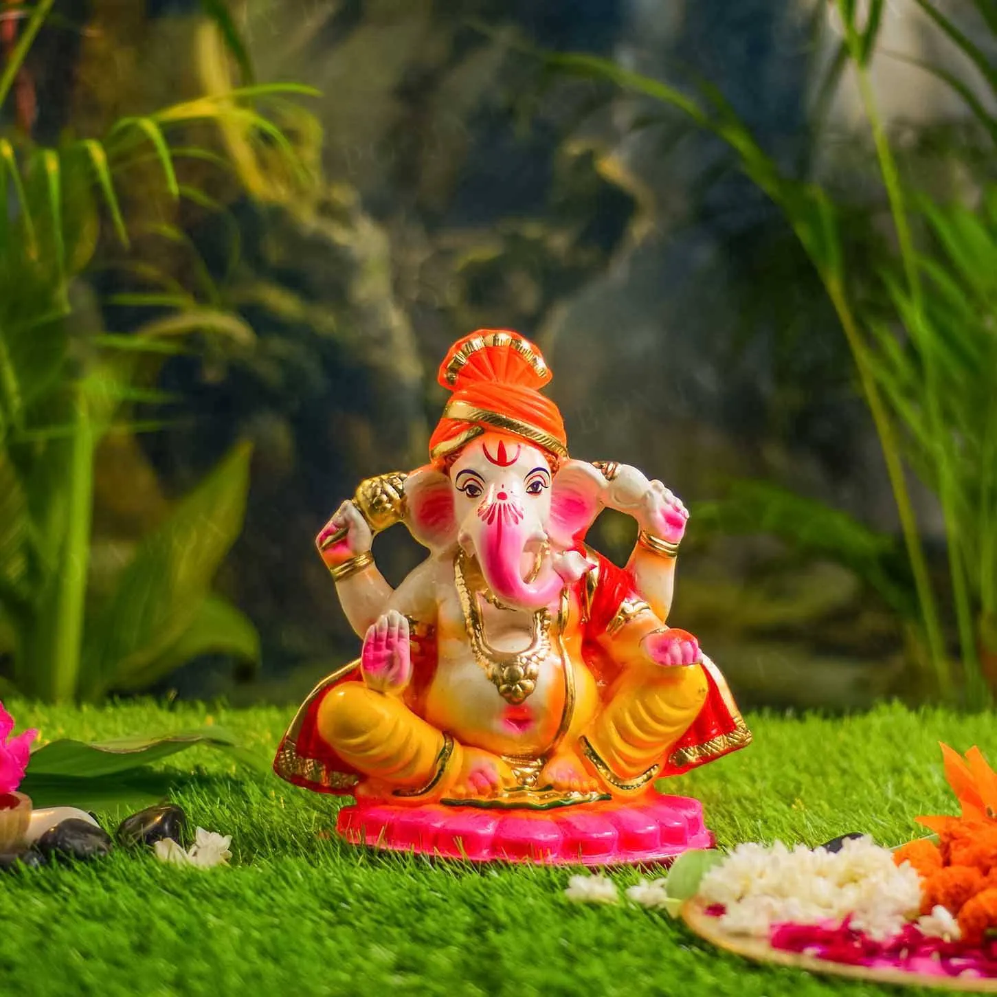 10INCH Pagdi Eco-Friendly Ganpati | Plant-A-Ganesha