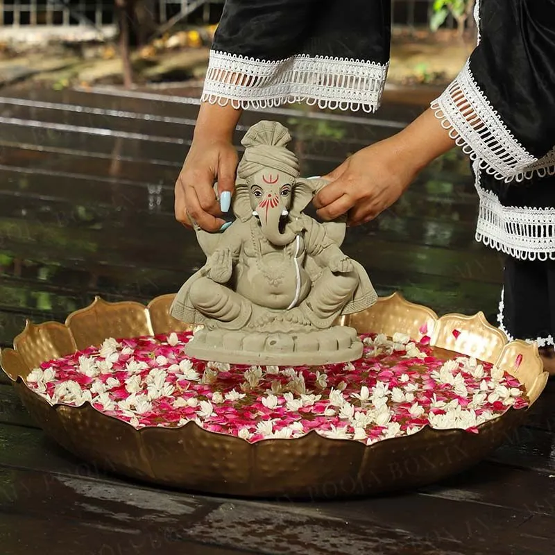 10INCH Pagdi Eco-Friendly Ganpati | Plant-A-Ganesha