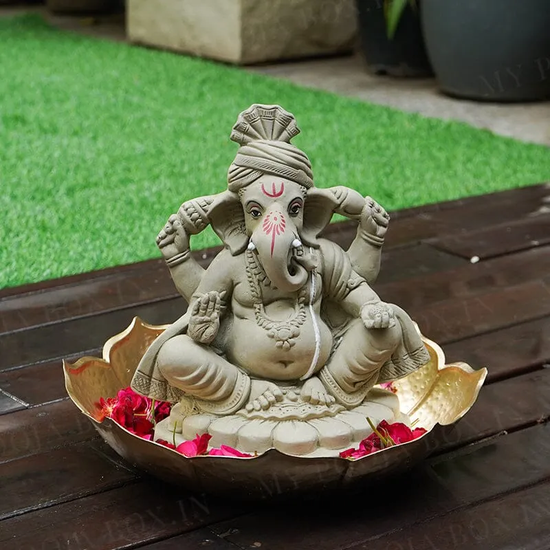 10INCH Pagdi Eco-Friendly Ganpati | Plant-A-Ganesha