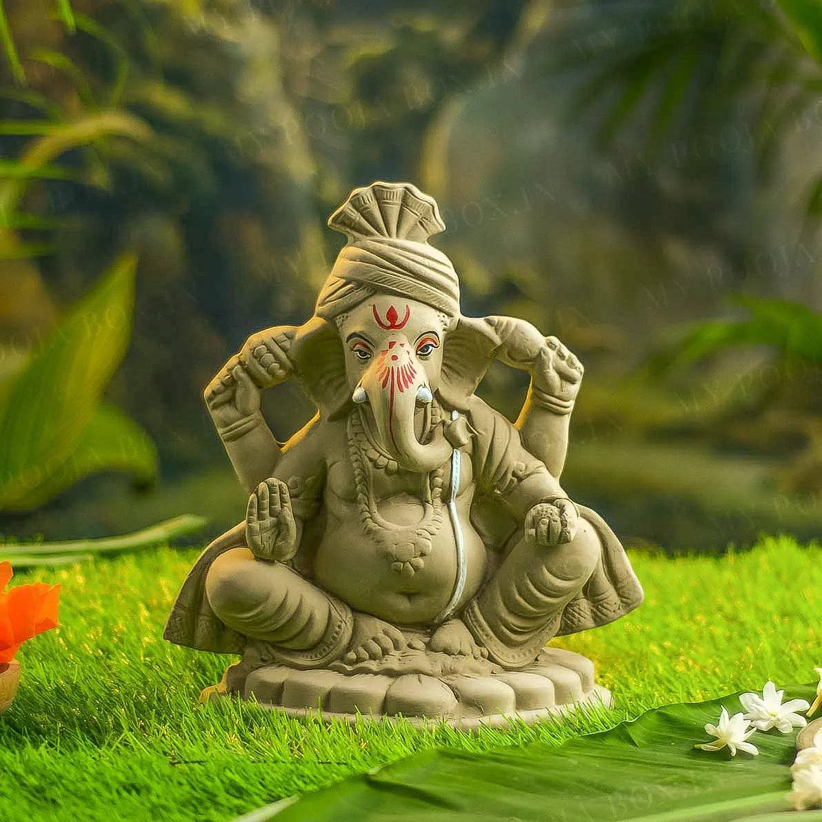 10INCH Pagdi Eco-Friendly Ganpati | Plant-A-Ganesha