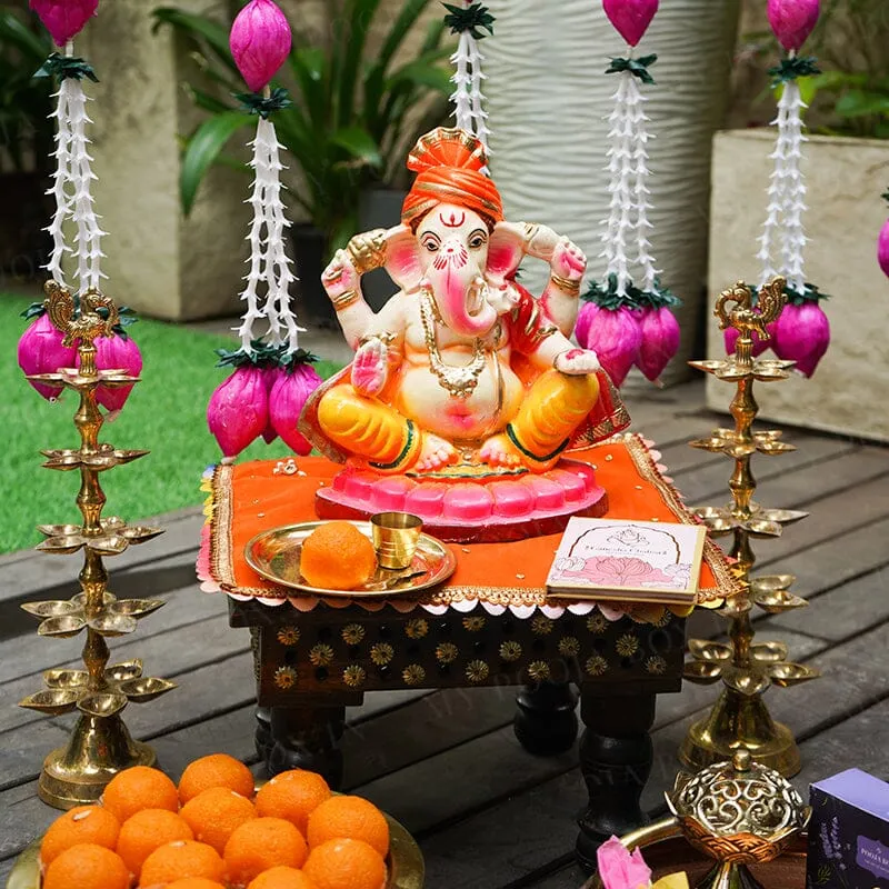 10INCH Pagdi Eco-Friendly Ganpati | Plant-A-Ganesha