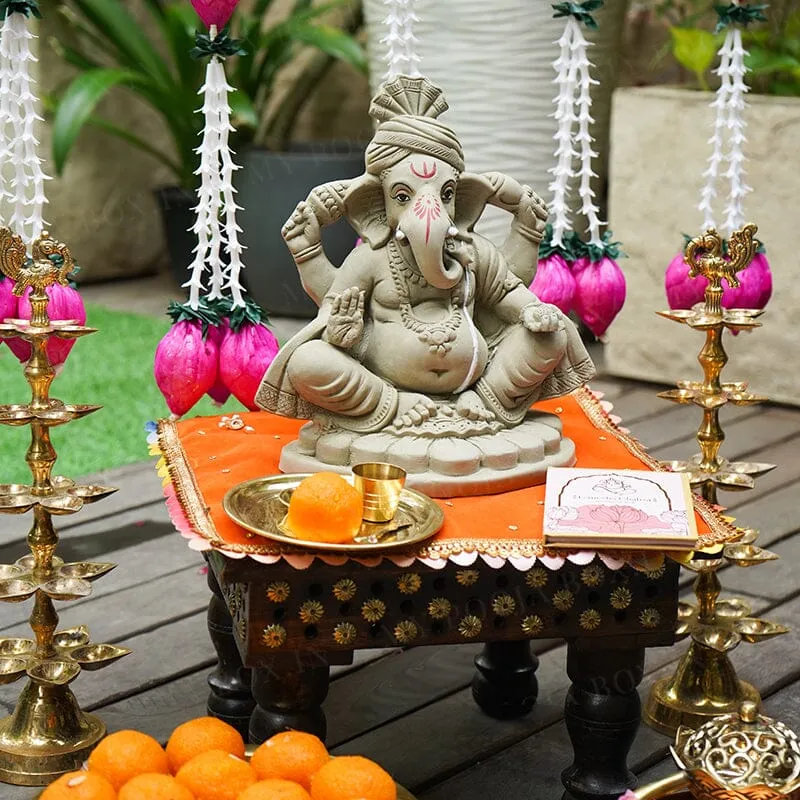 10INCH Pagdi Eco-Friendly Ganpati | Plant-A-Ganesha