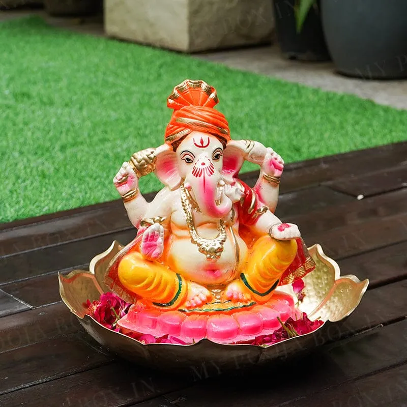 10INCH Pagdi Eco-Friendly Ganpati | Plant-A-Ganesha