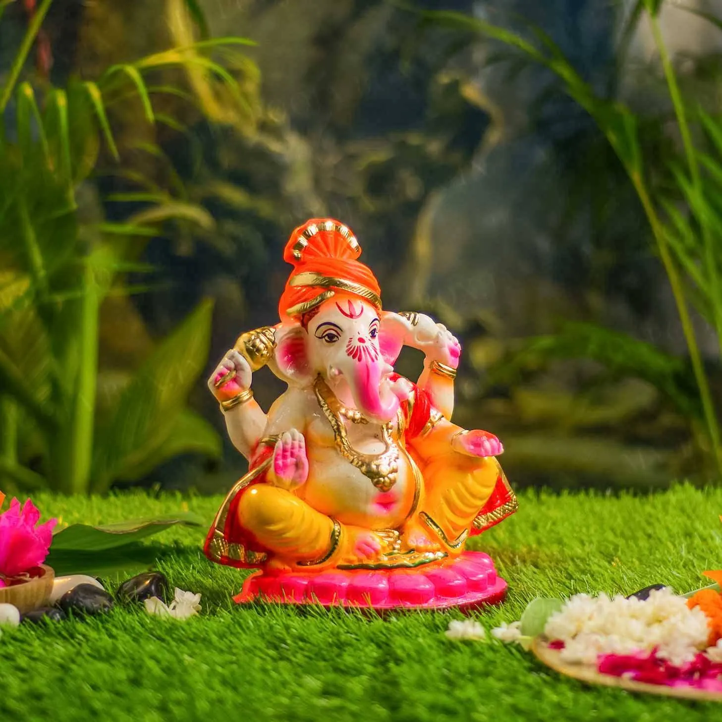 10INCH Pagdi Eco-Friendly Ganpati | Plant-A-Ganesha