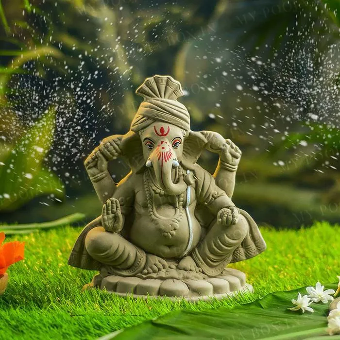 10INCH Pagdi Eco-Friendly Ganpati | Plant-A-Ganesha