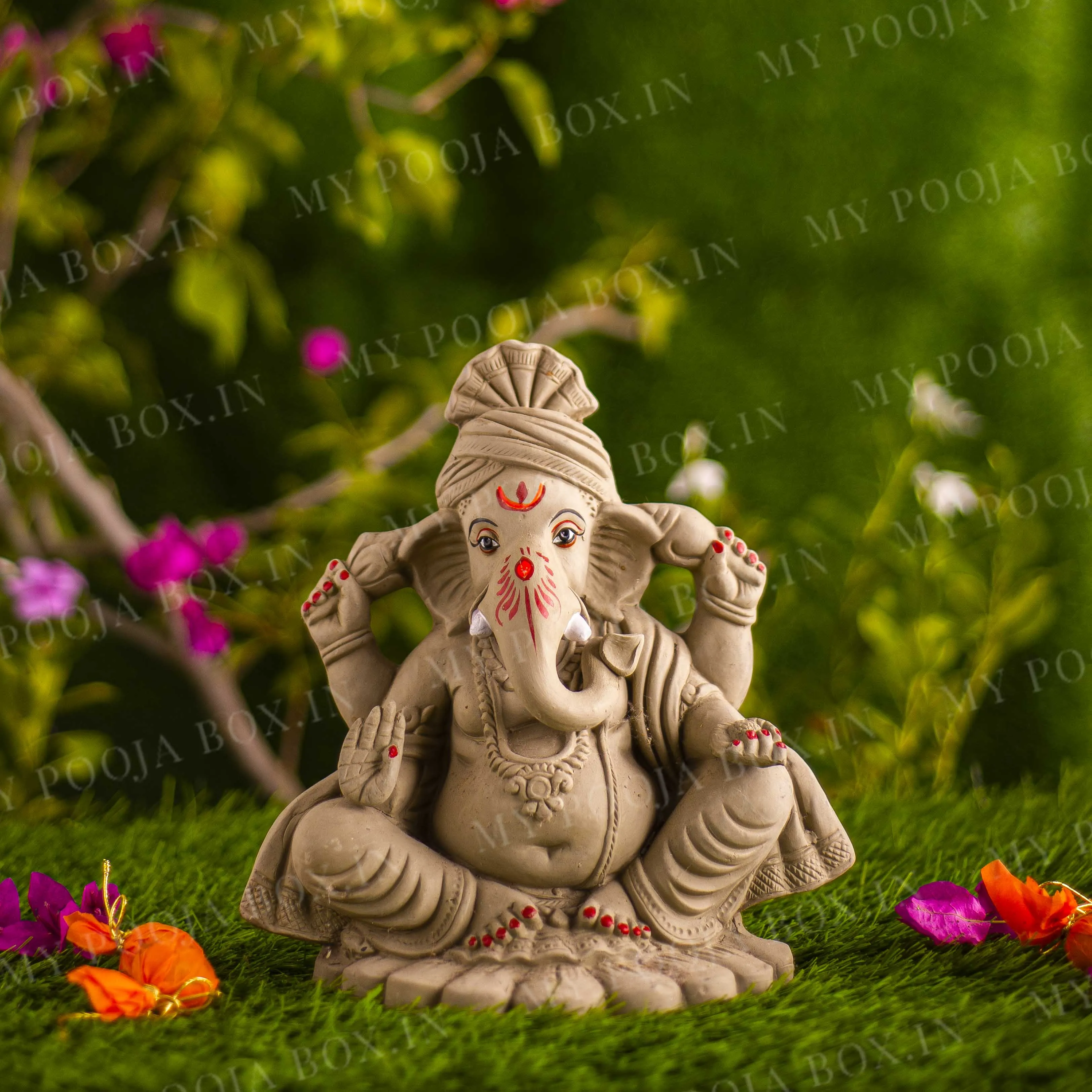 10INCH Pagdi Eco-Friendly Ganpati | Plant-A-Ganesha