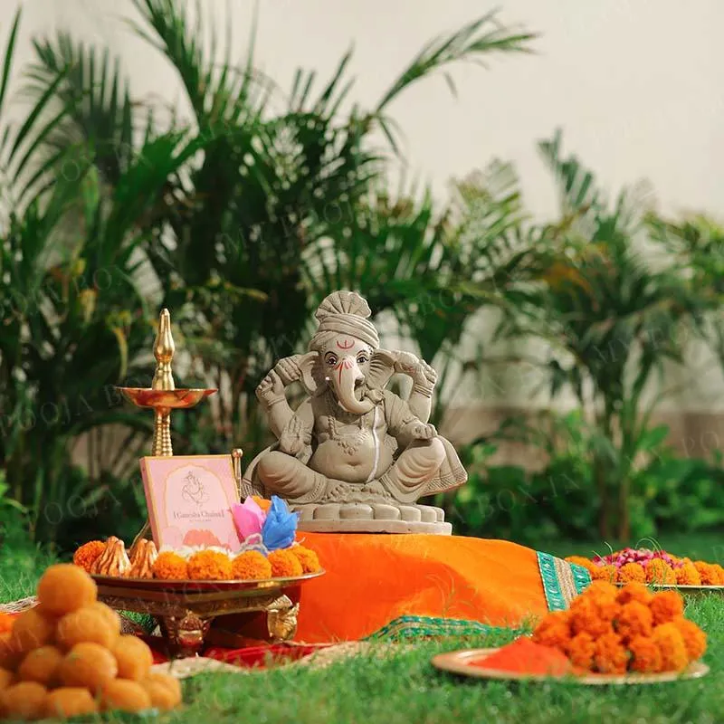 10INCH Pagdi Eco-Friendly Ganpati | Plant-A-Ganesha