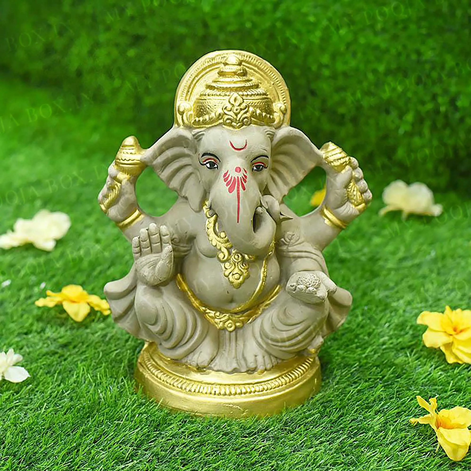 10INCH Umaputra Eco-Friendly Ganpati | Plant-A-Ganesha