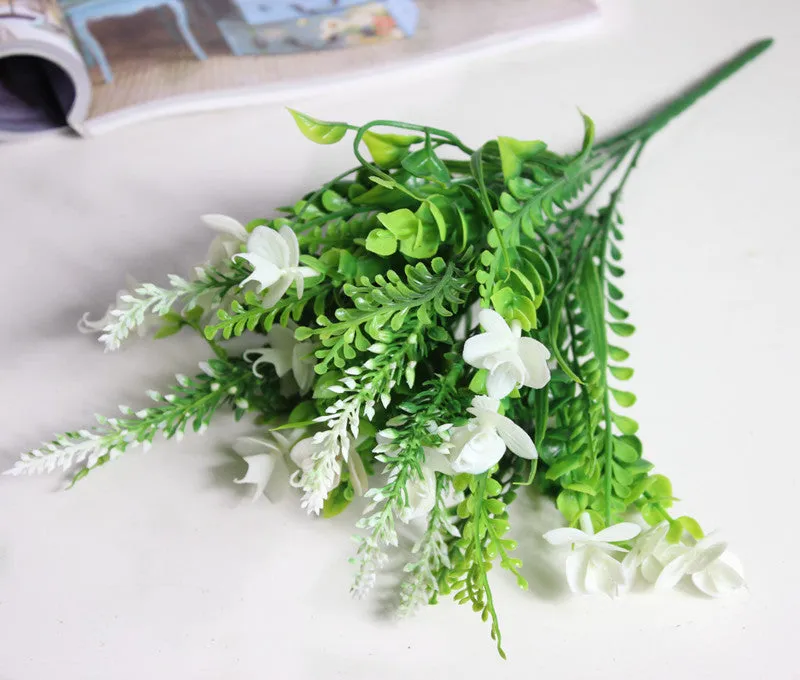 5 Heads Artificial Butterfly Lavender Bouquet