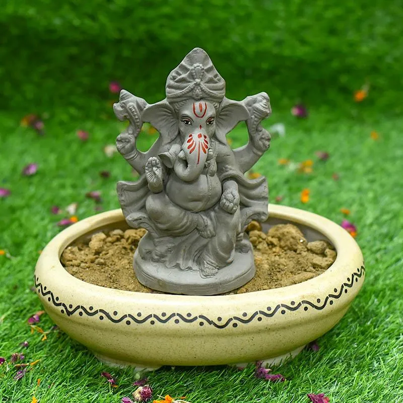 6INCH Shriniketh Eco-Friendly Ganpati | Plant-A-Ganesha