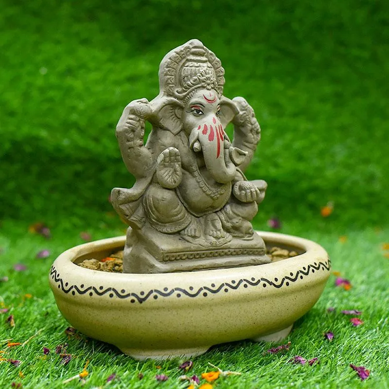 6INCH Shriniketh Eco-Friendly Ganpati | Plant-A-Ganesha