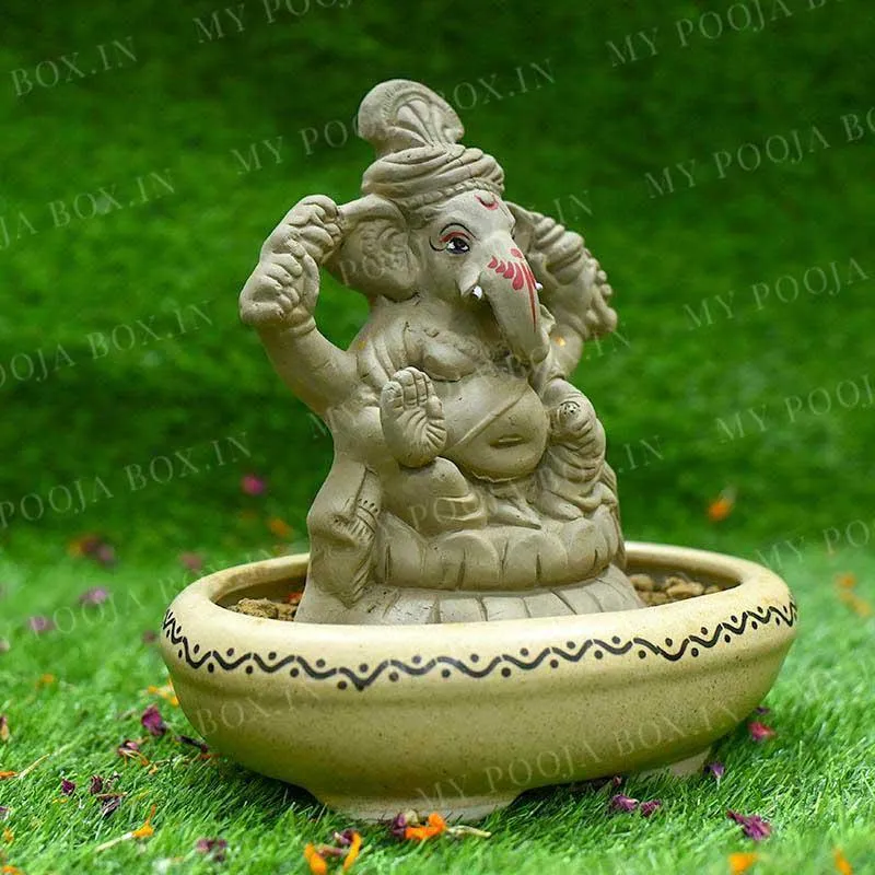 7INCH Pagdi Shubham Eco-Friendly Ganpati