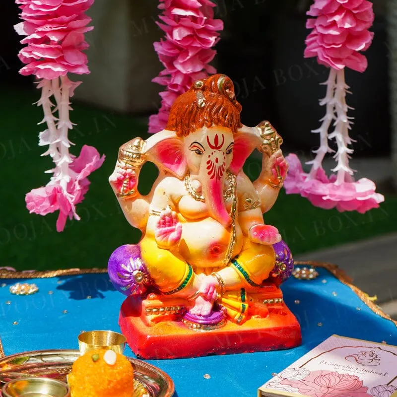 8INCH Gajavakra Eco-Friendly Ganpati | Plant-A-Ganesha