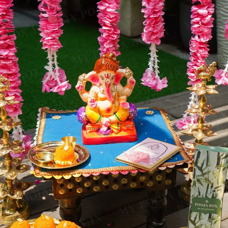 8INCH Gajavakra Eco-Friendly Ganpati | Plant-A-Ganesha
