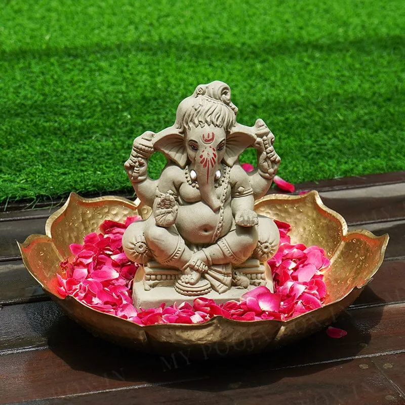 8INCH Gajavakra Eco-Friendly Ganpati | Plant-A-Ganesha