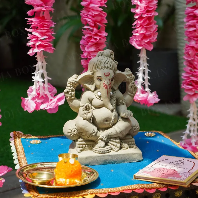 8INCH Gajavakra Eco-Friendly Ganpati | Plant-A-Ganesha