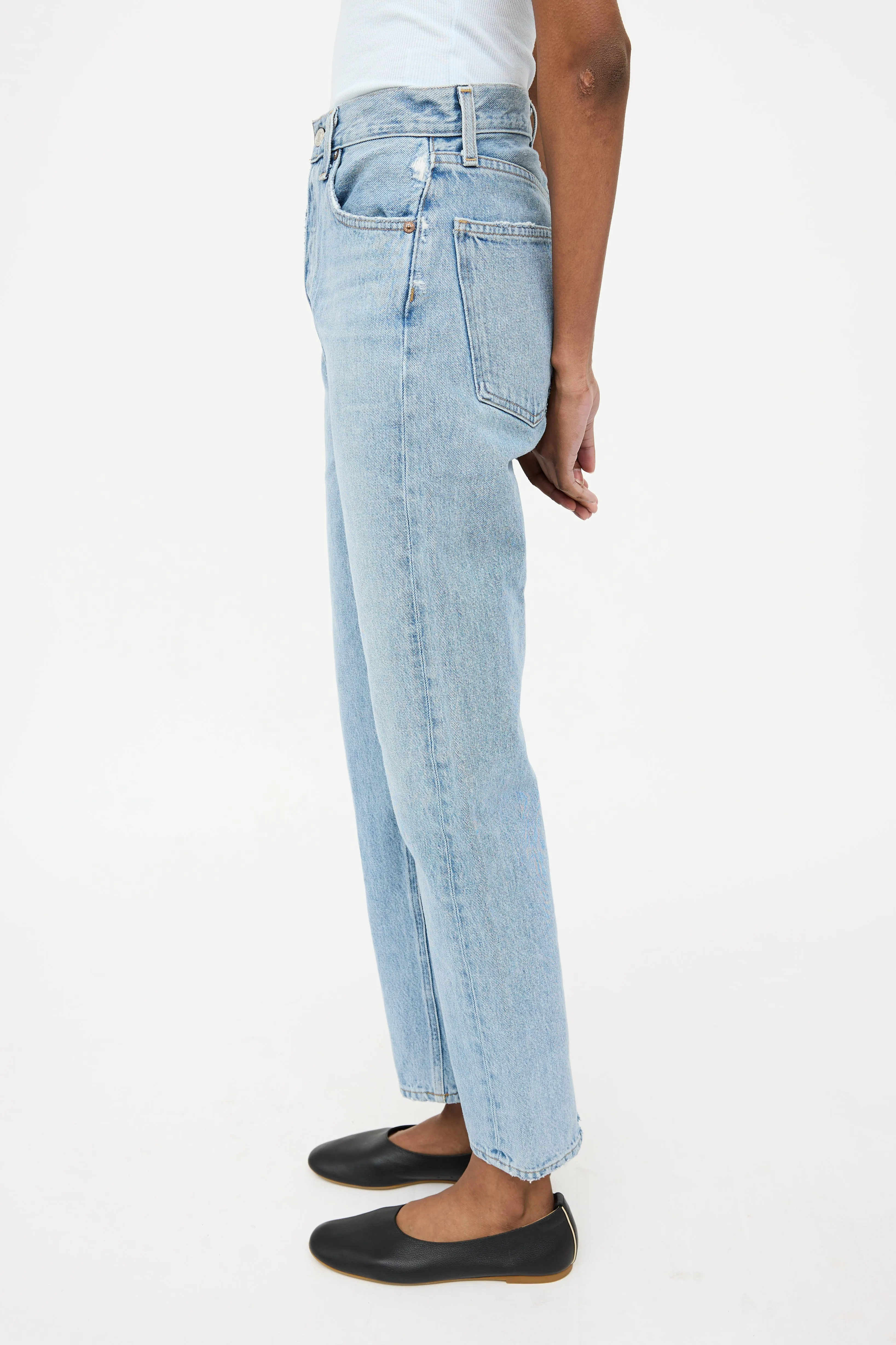 90s Pinch Waist Slim Jeans