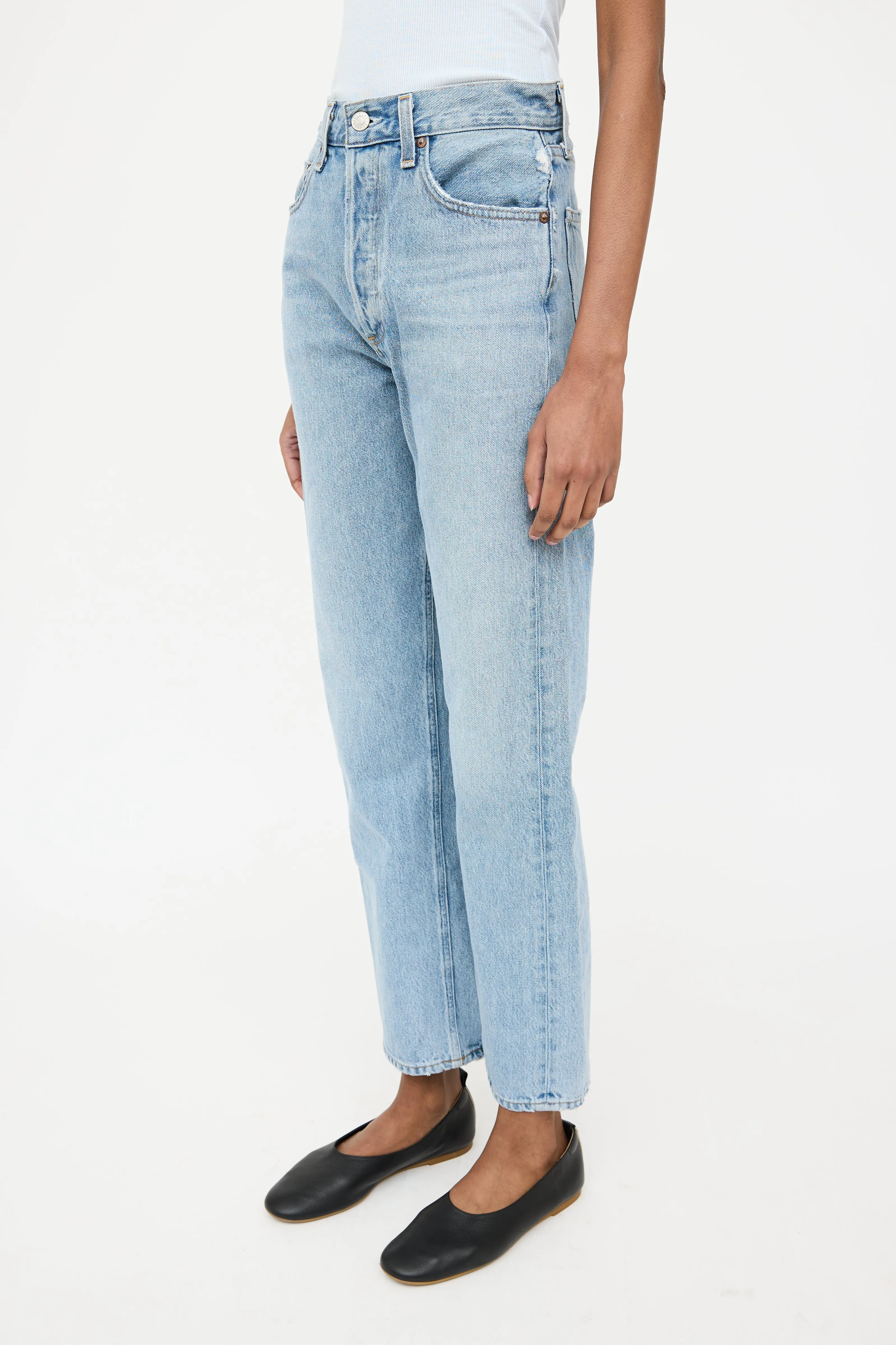 90s Pinch Waist Slim Jeans