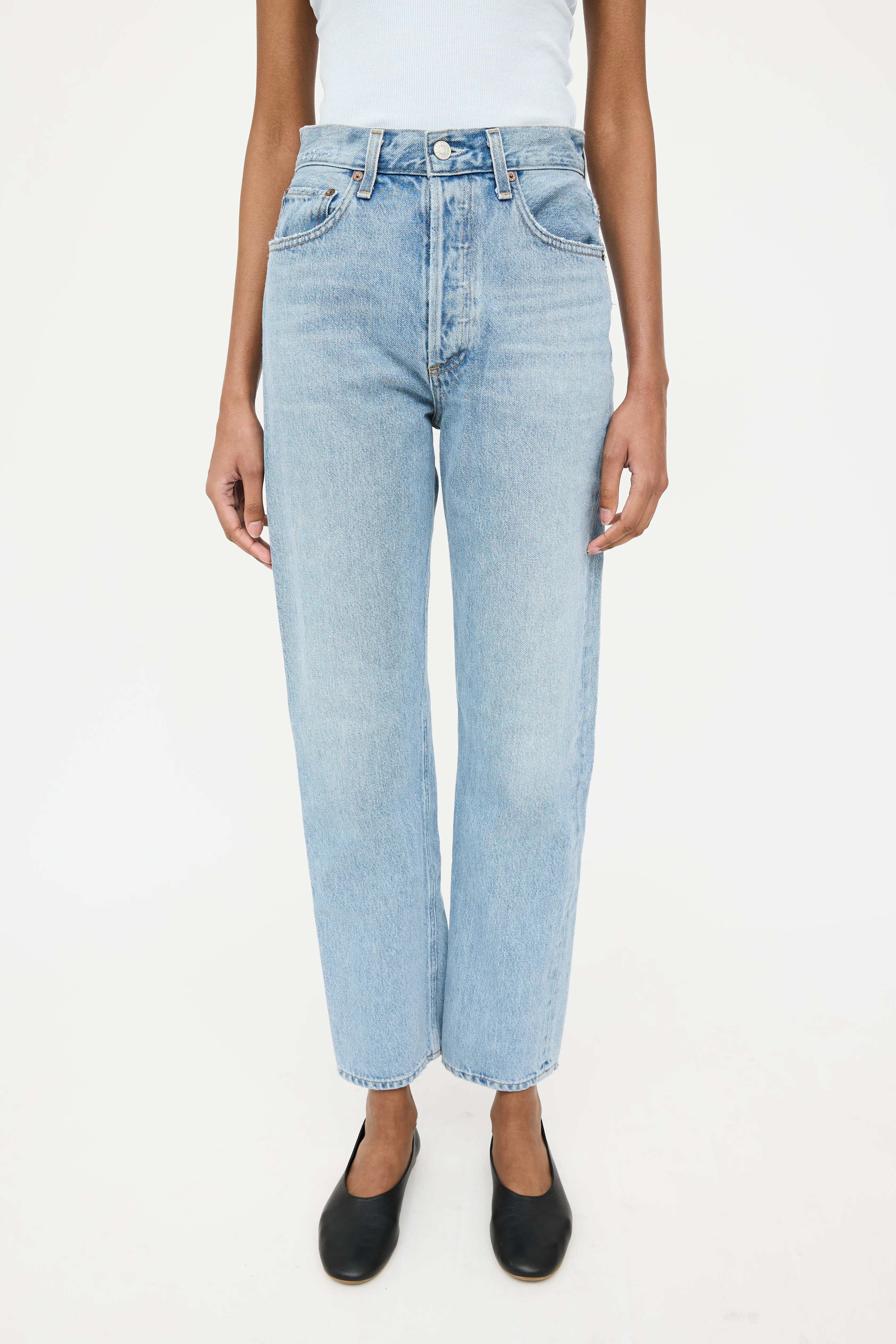 90s Pinch Waist Slim Jeans