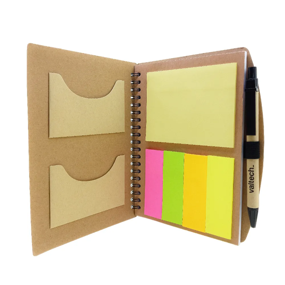 A5 Kraft Notebook with Recycle Ball Pen