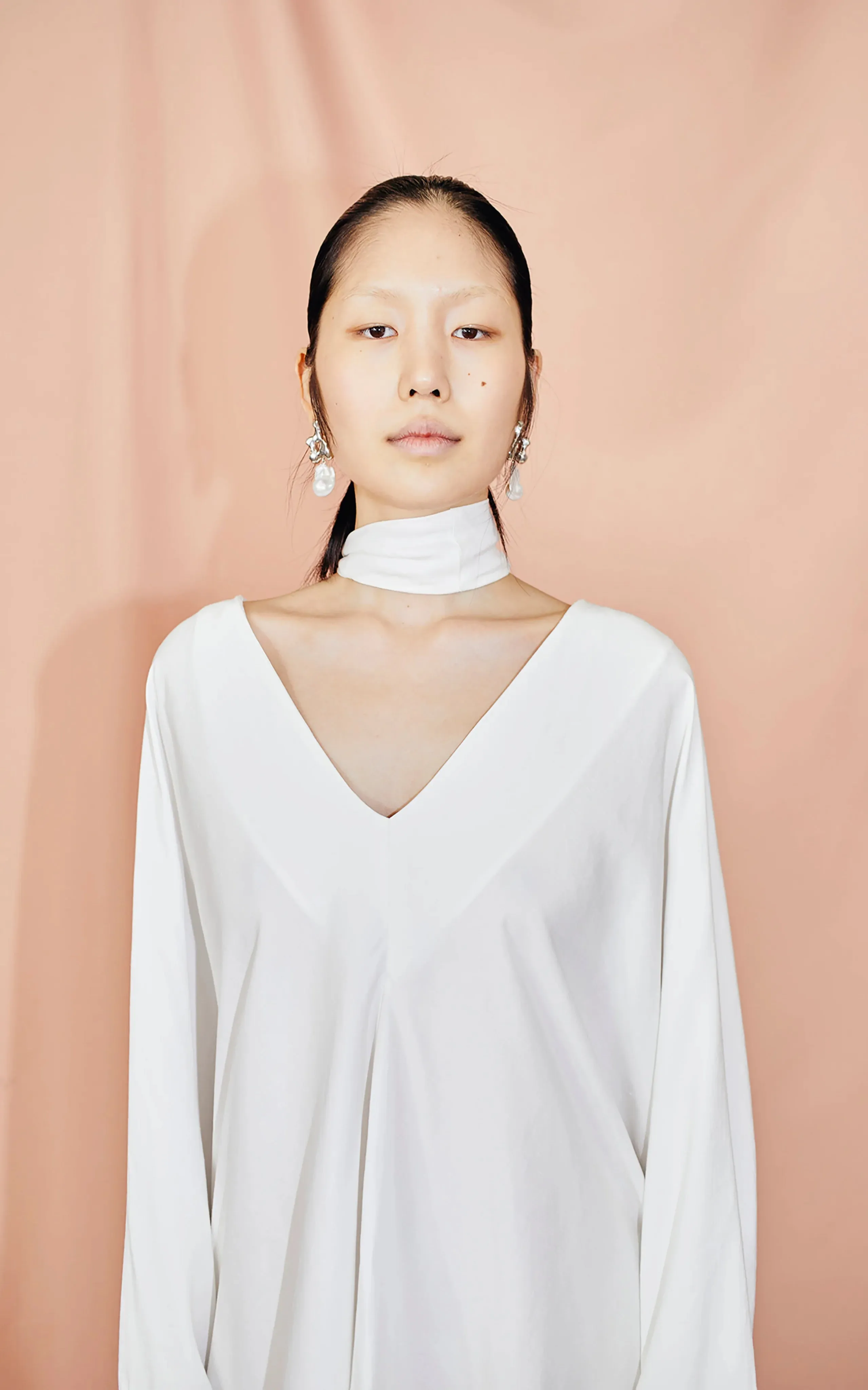 Acropolis Fringed Mini Kaftan | Ivory