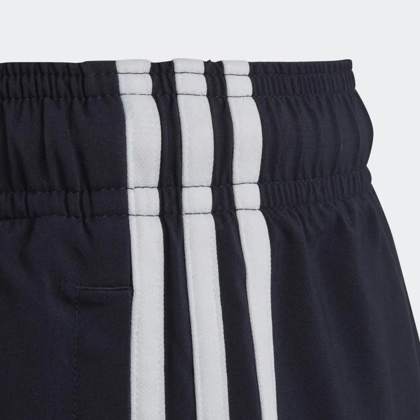 ADIDAS KID'S 3-STRIPES WOVEN NAVY SHORTS