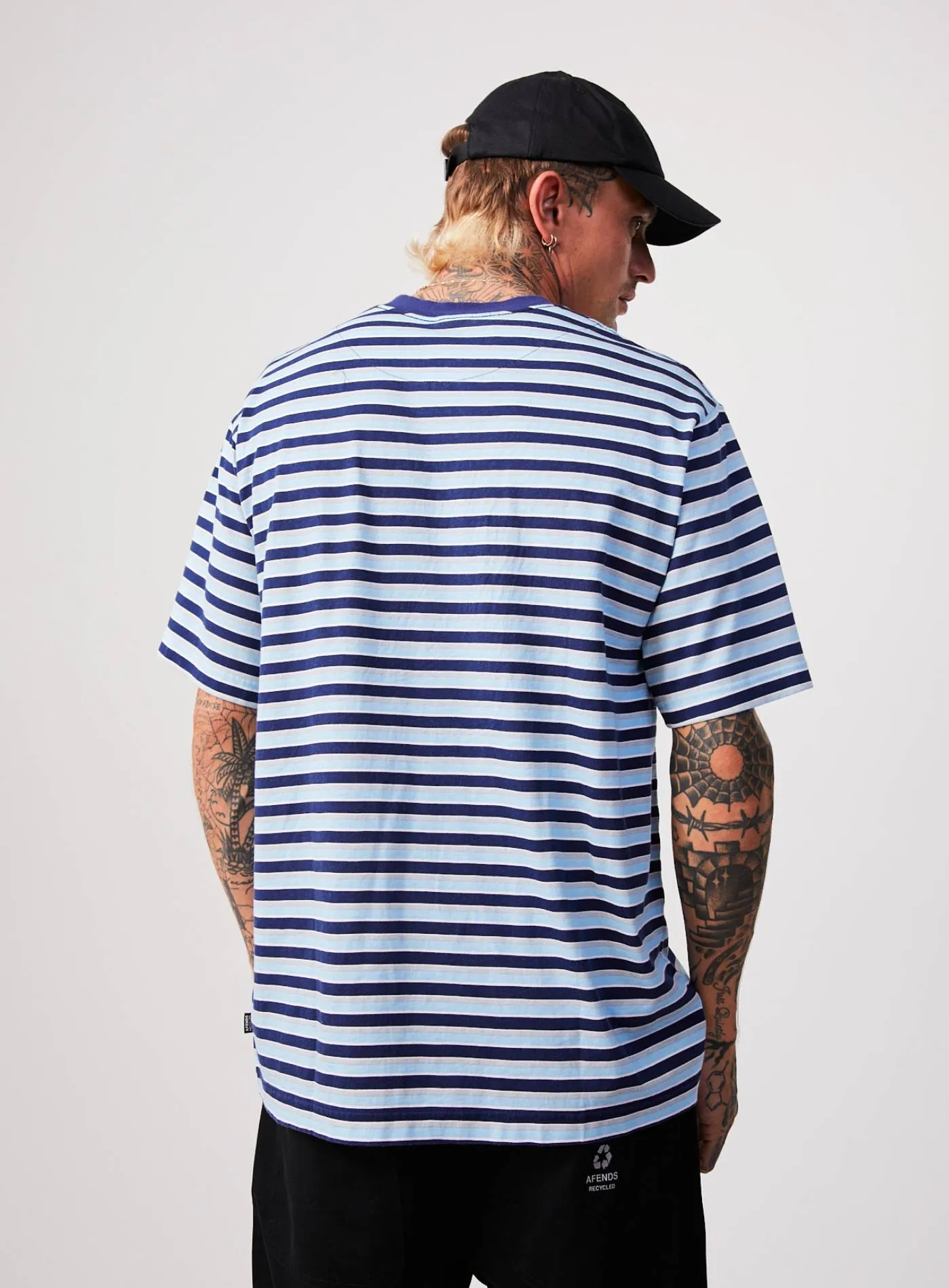 AFENDS Mens Views - Retro T-Shirt - Seaport