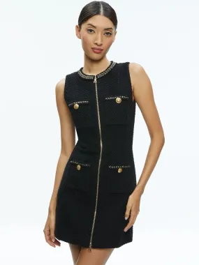 Alcc402005517 Alice   Olivia Zip Front Mini Dress
