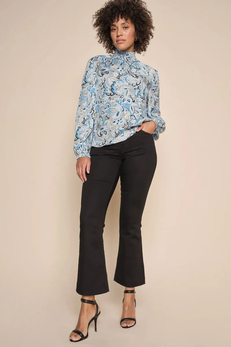 Alli Hybrid Flare Jeans | Black | Jeans fra Mos Mosh
