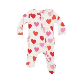 Angel Dear Ruffle Footie Hearts