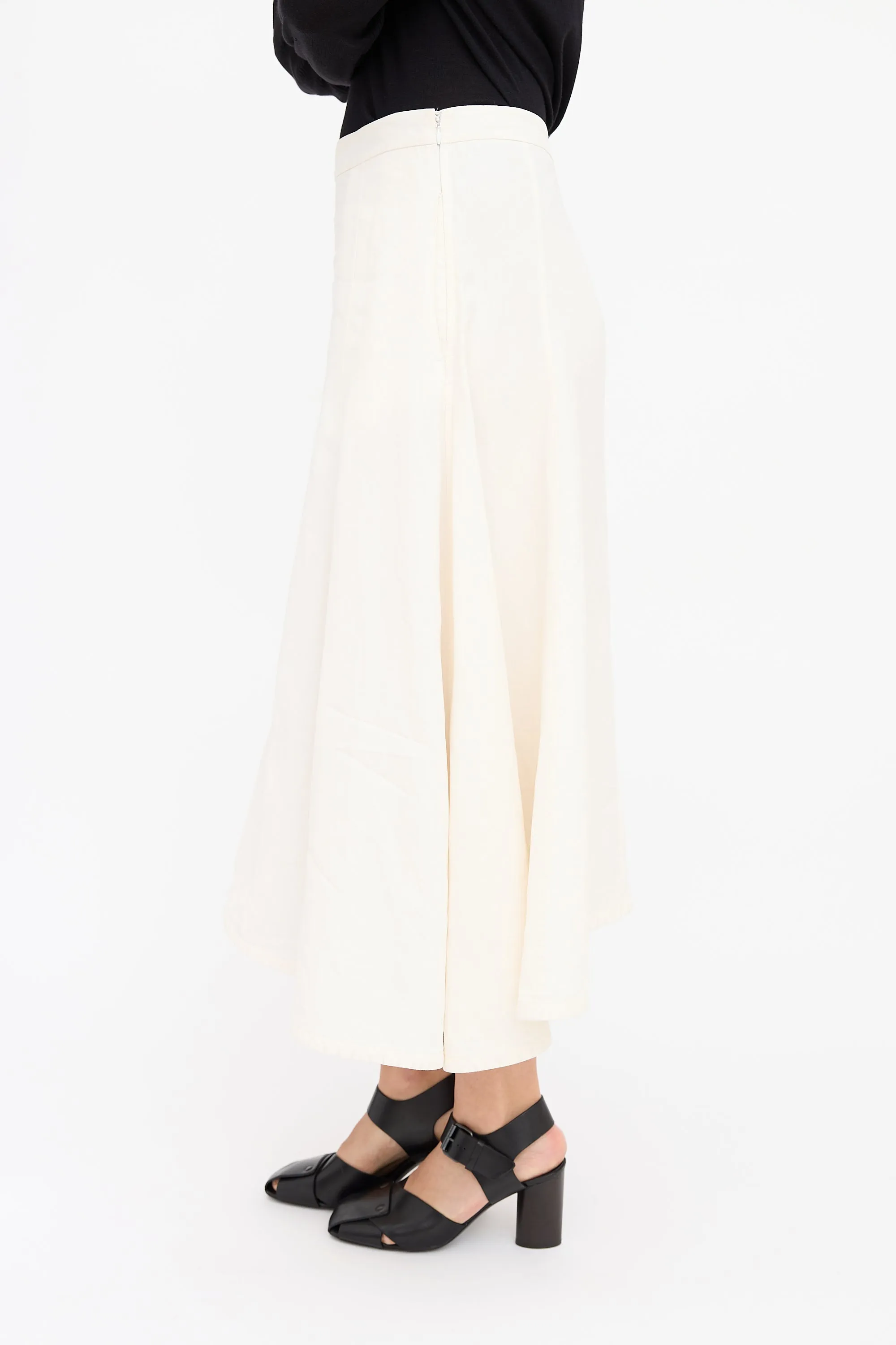 Asymmetrical Linen Skirt