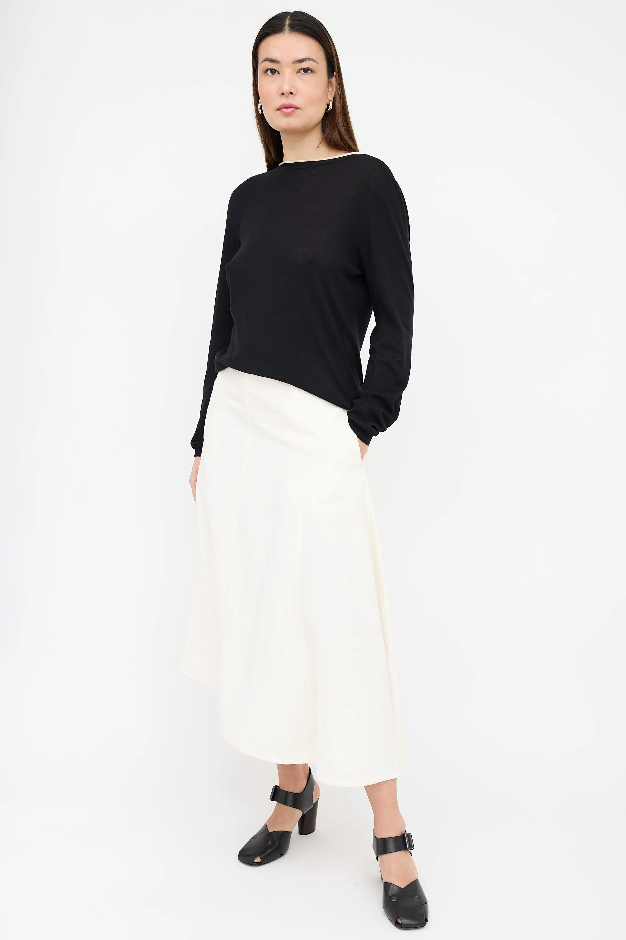 Asymmetrical Linen Skirt