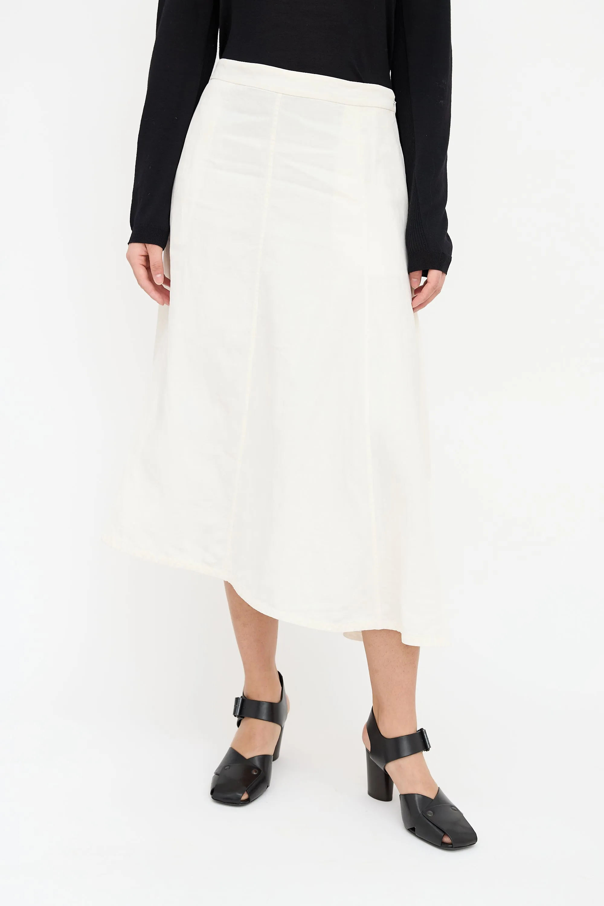 Asymmetrical Linen Skirt
