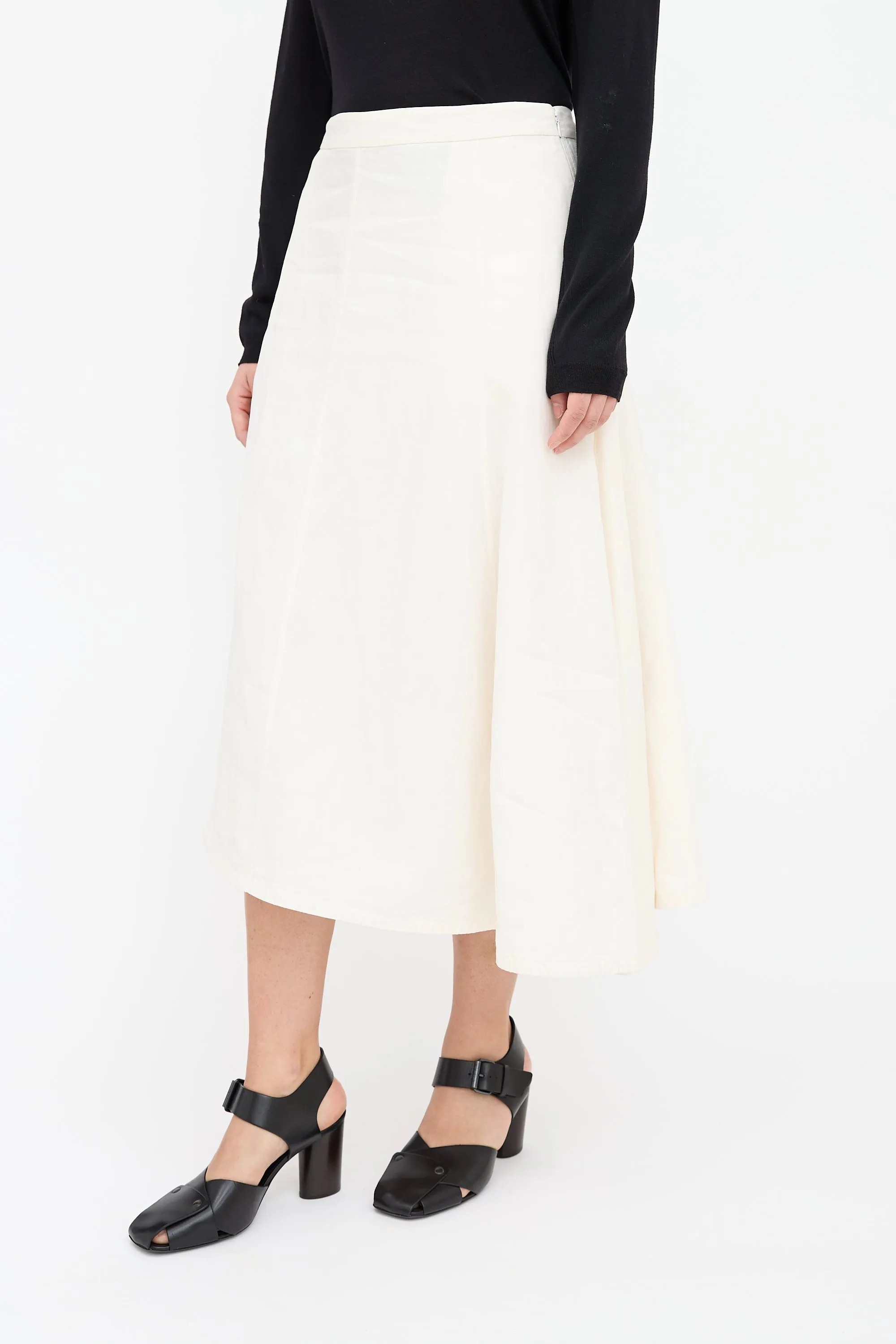 Asymmetrical Linen Skirt