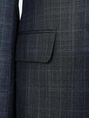 August Black Set Blazer Linen Suit