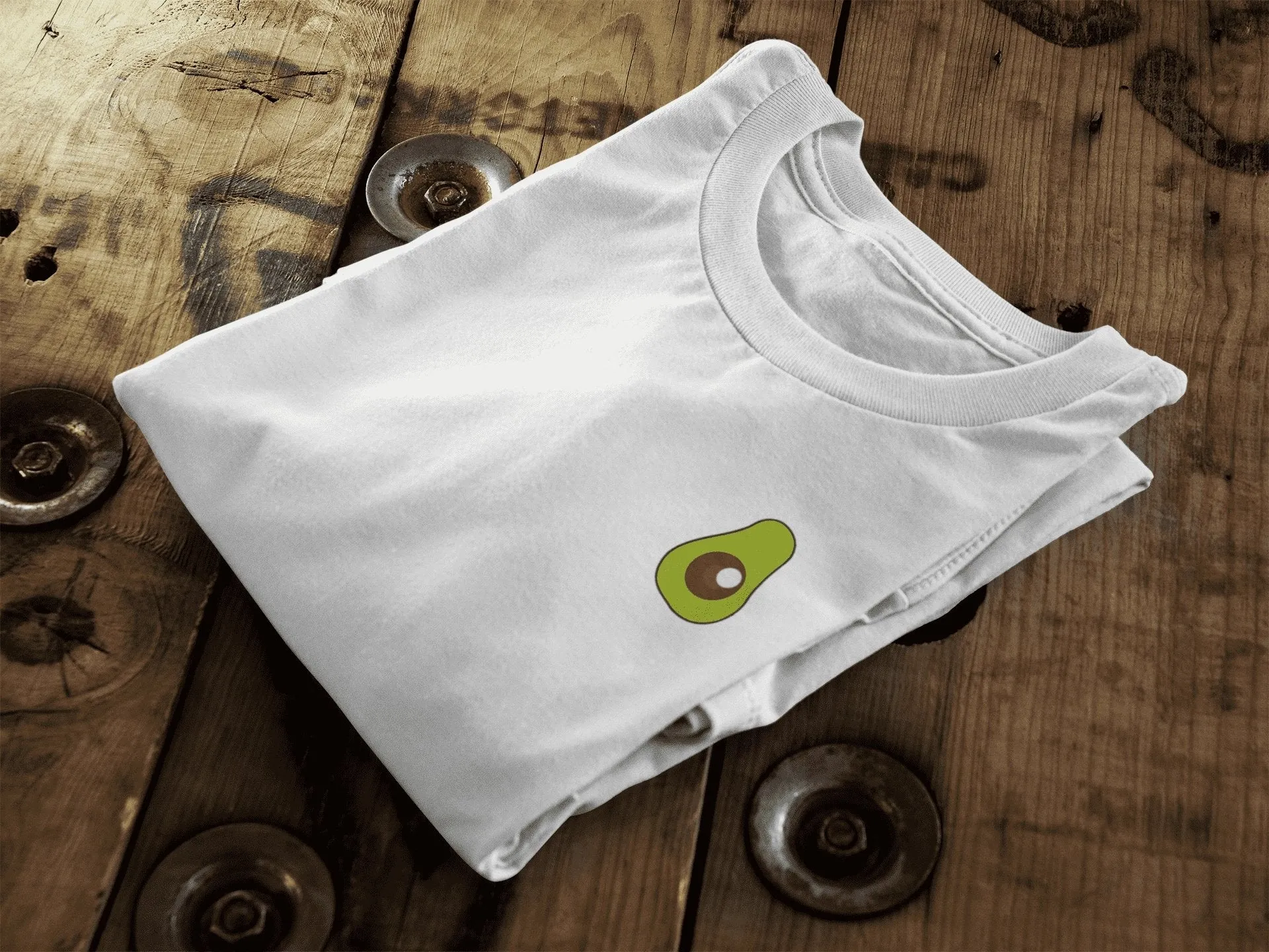 Avocado Pocket Print | Organic Cotton | Vegan Unisex T-Shirt