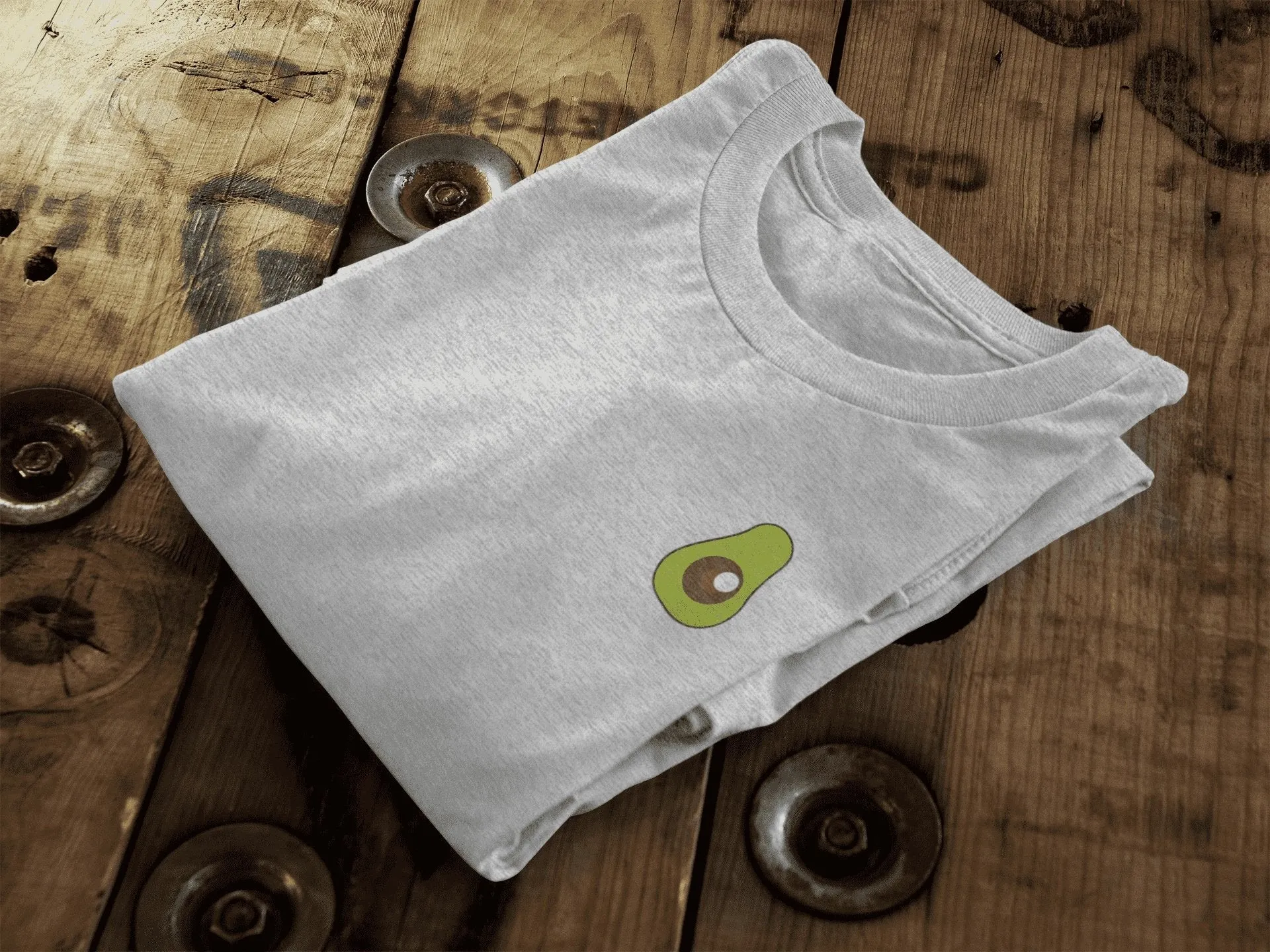Avocado Pocket Print | Organic Cotton | Vegan Unisex T-Shirt