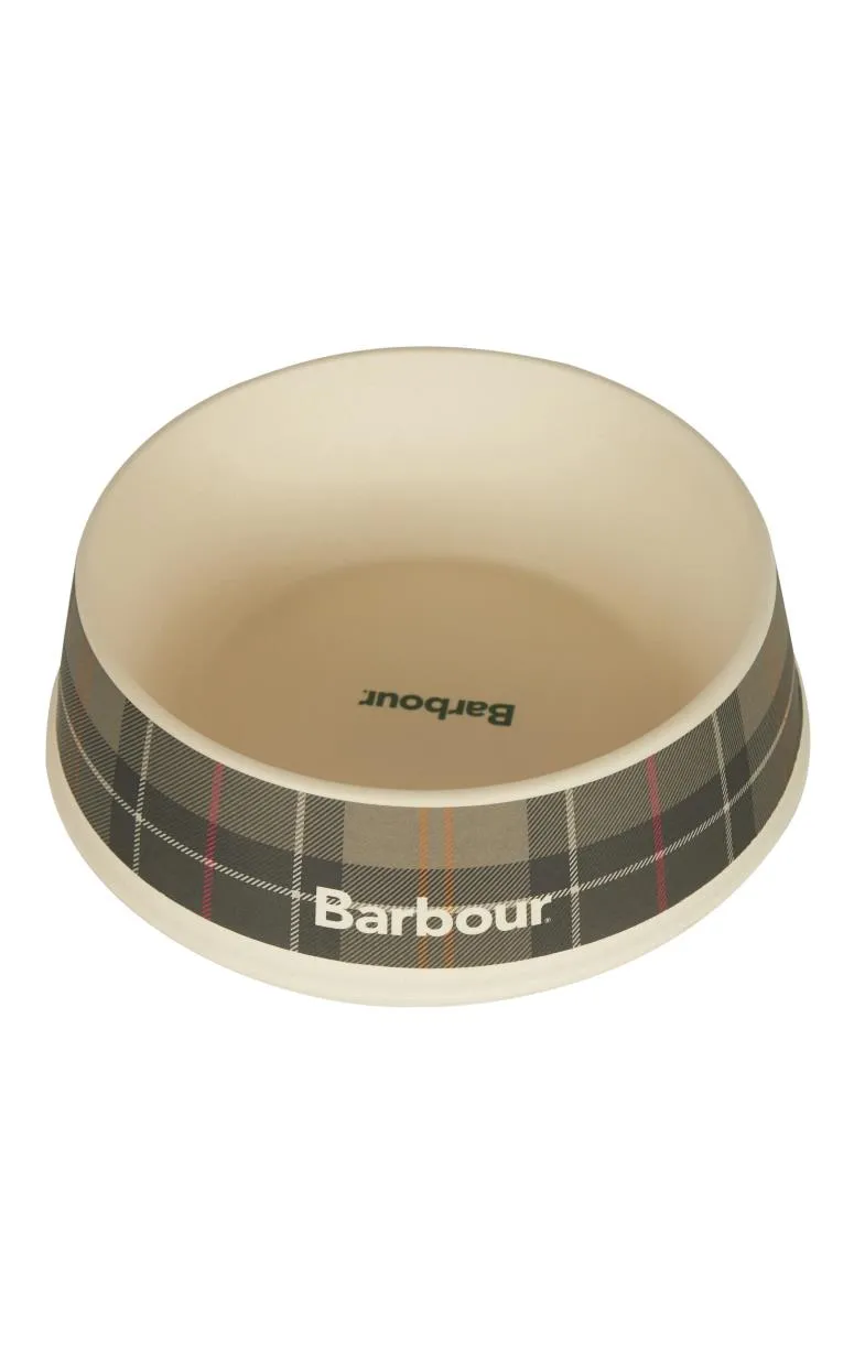 Barbour Tartan Dog Bowl