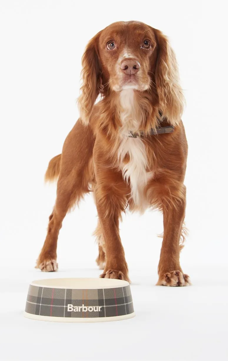 Barbour Tartan Dog Bowl
