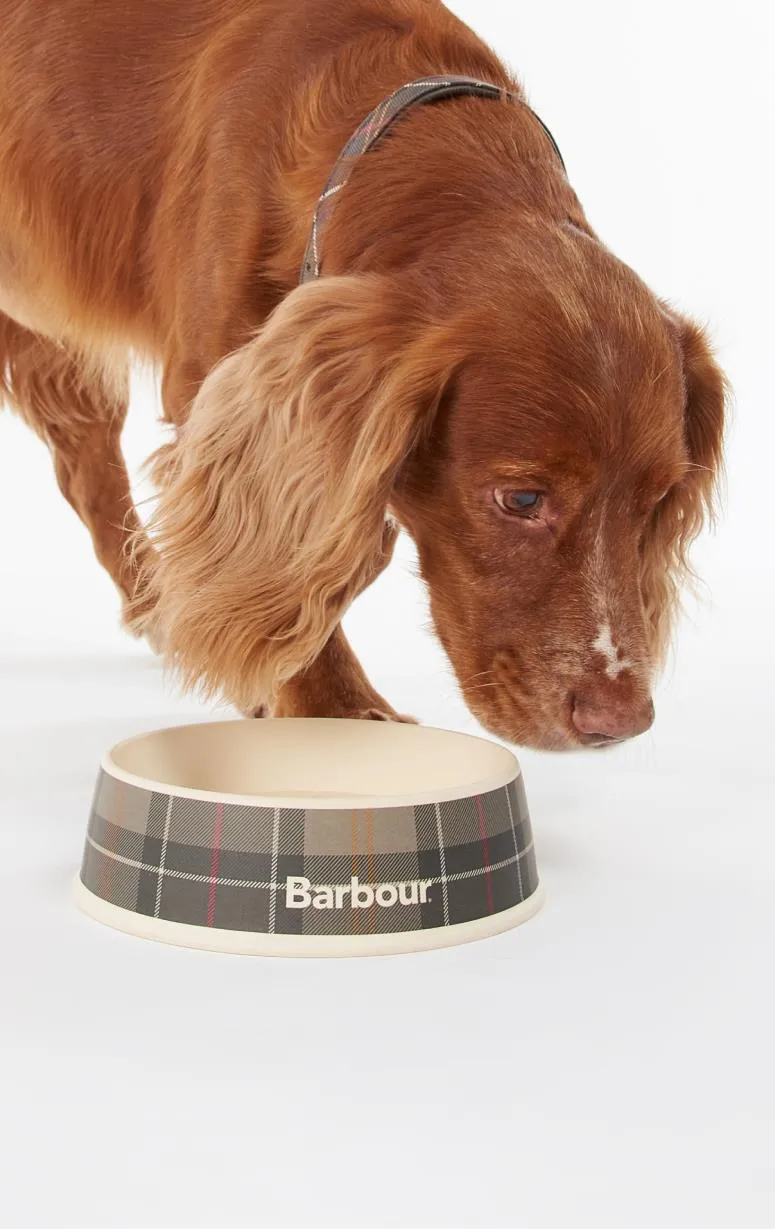 Barbour Tartan Dog Bowl
