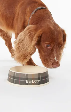 Barbour Tartan Dog Bowl