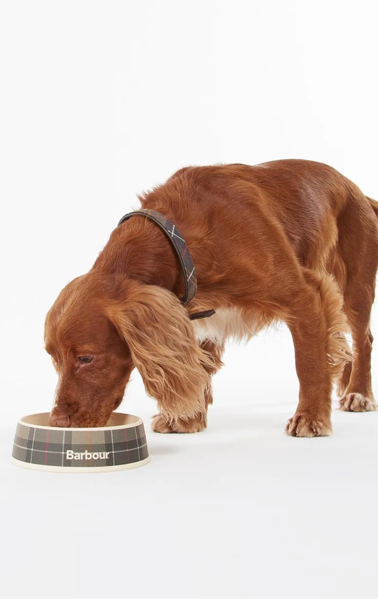 Barbour Tartan Dog Bowl