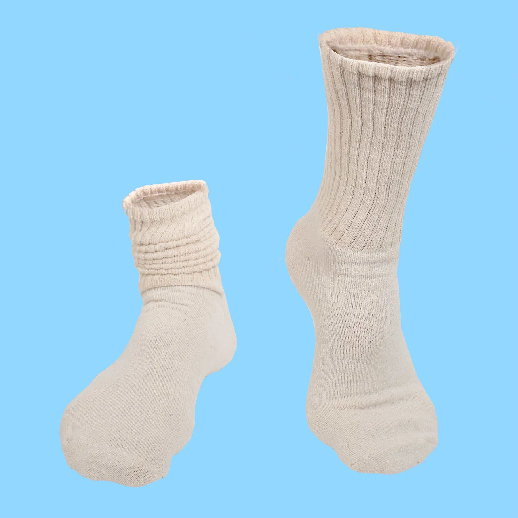 Organic Cotton Crew Socks 3-Pack - Made and Grown in the USA