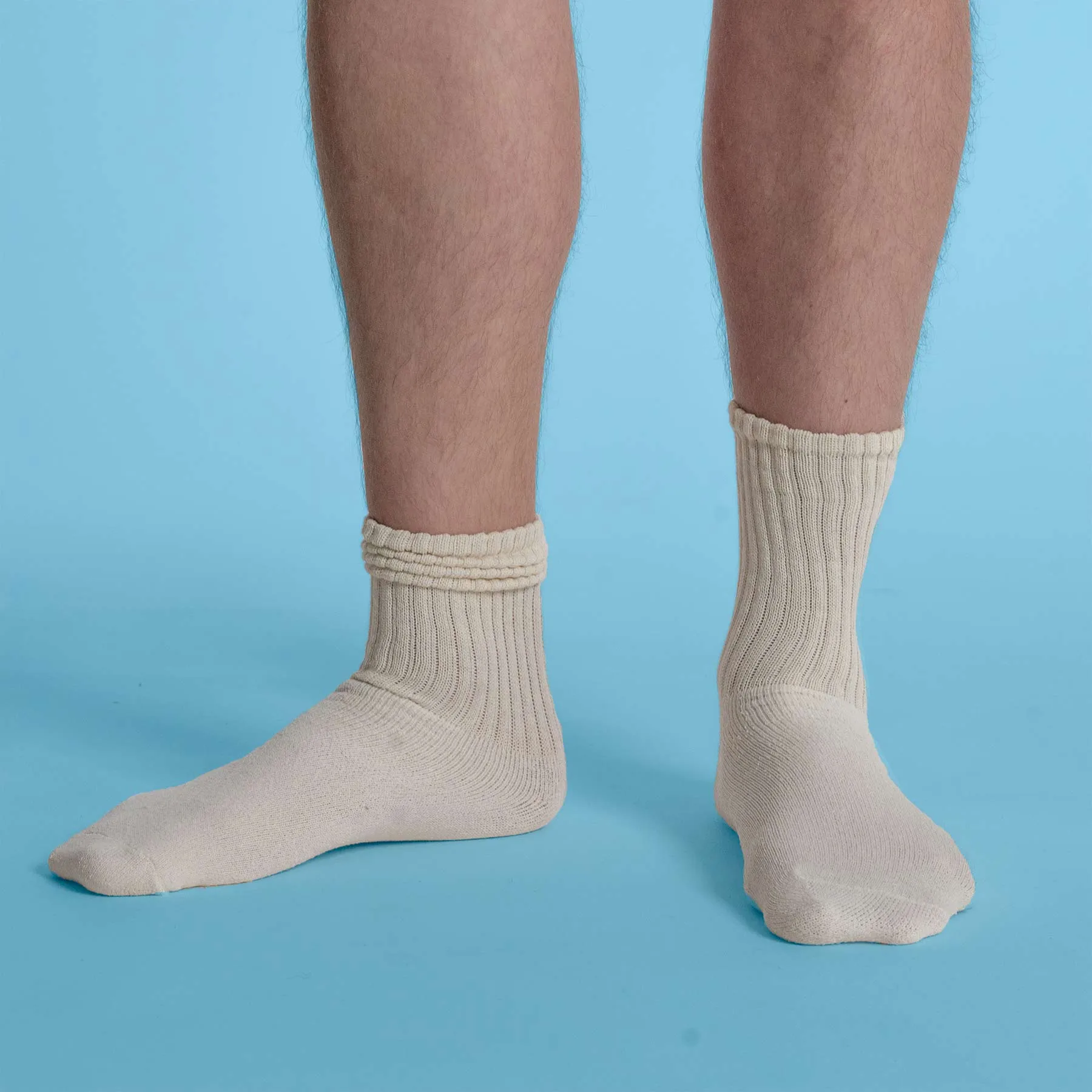 Organic Cotton Crew Socks 3-Pack - Made and Grown in the USA