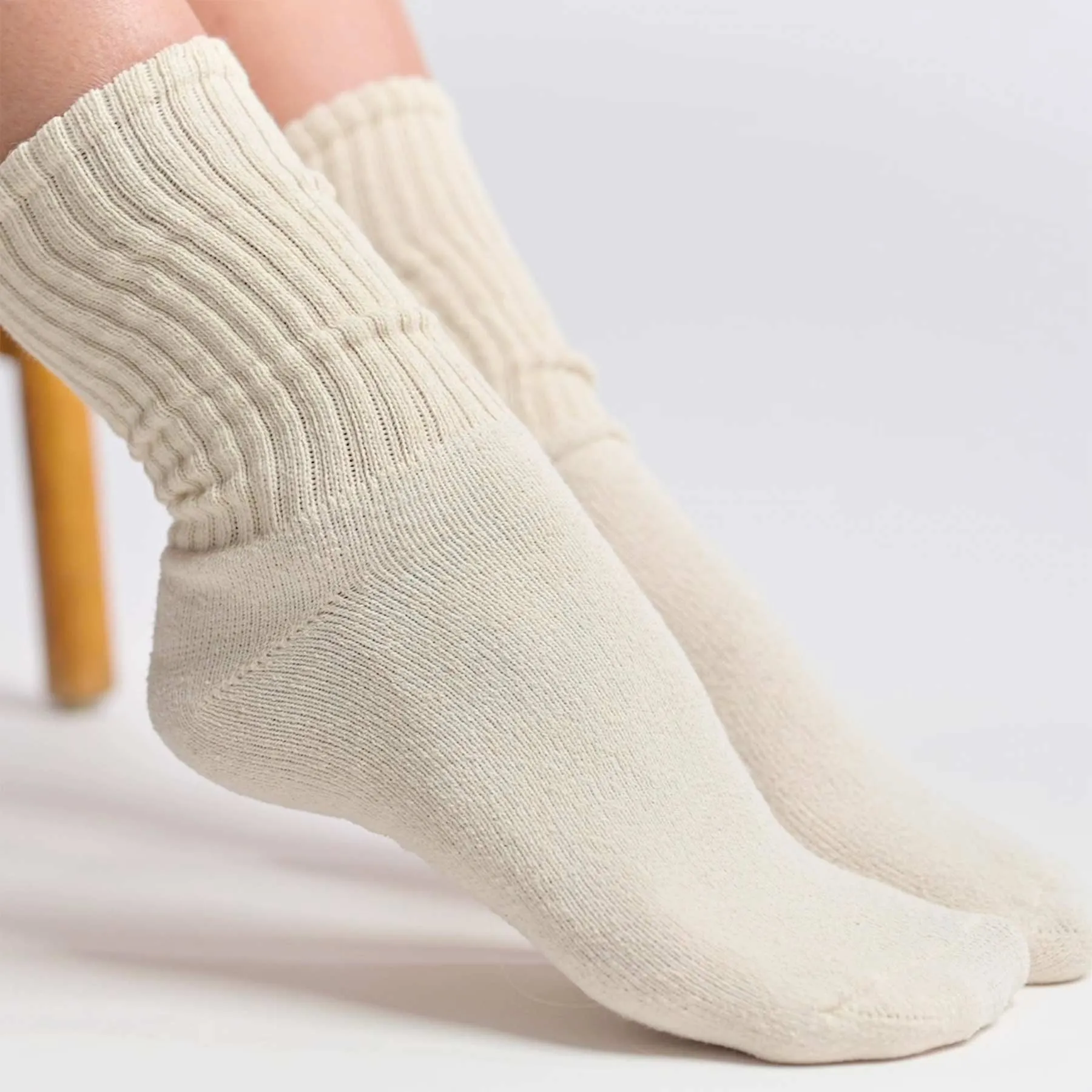 Organic Cotton Crew Socks 3-Pack - Made and Grown in the USA