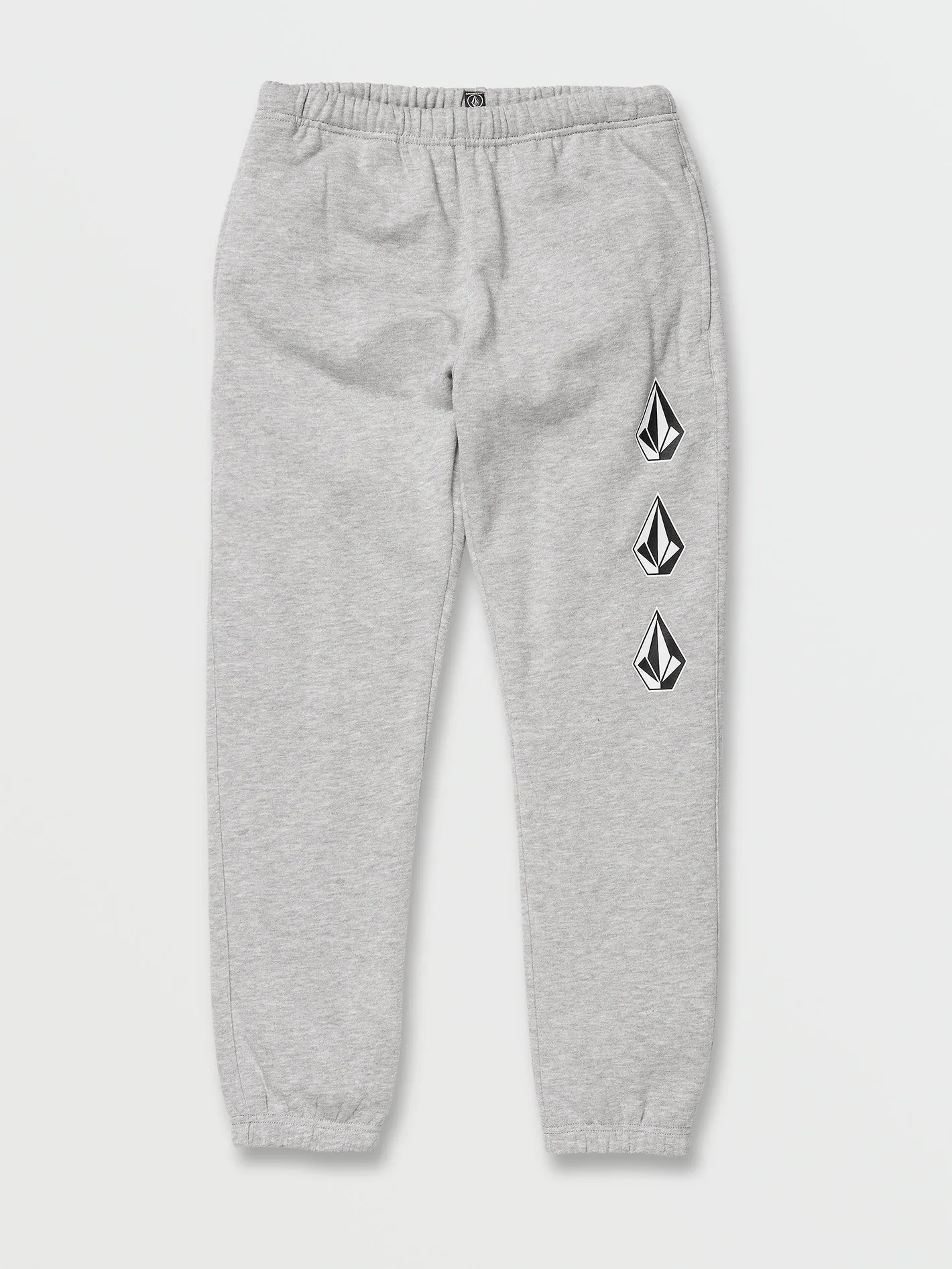 Big Boys Iconic Stone Elastic Waist Fleece Pants - Heather Grey