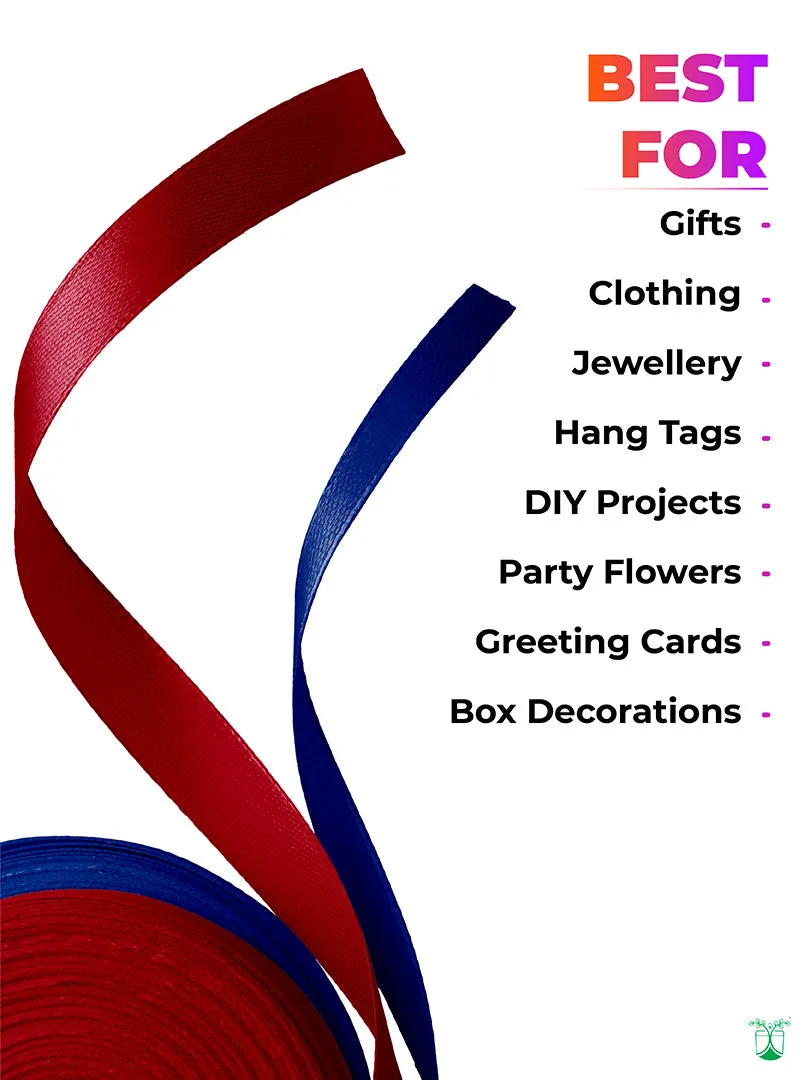 BLACK COMPOSTABLE RIBBON FOR ECO-FRIENDLY PACKAGING, DIY & GIFTING