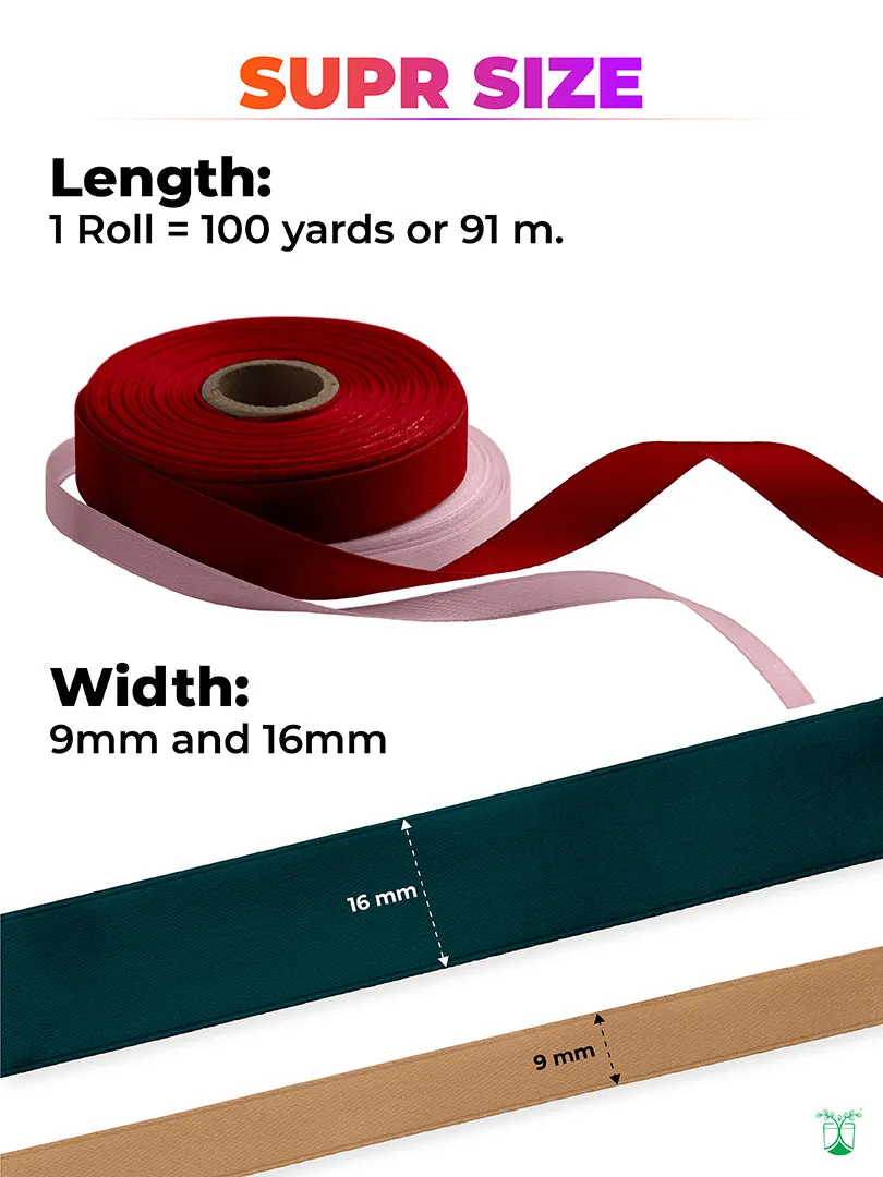 BLACK COMPOSTABLE RIBBON FOR ECO-FRIENDLY PACKAGING, DIY & GIFTING
