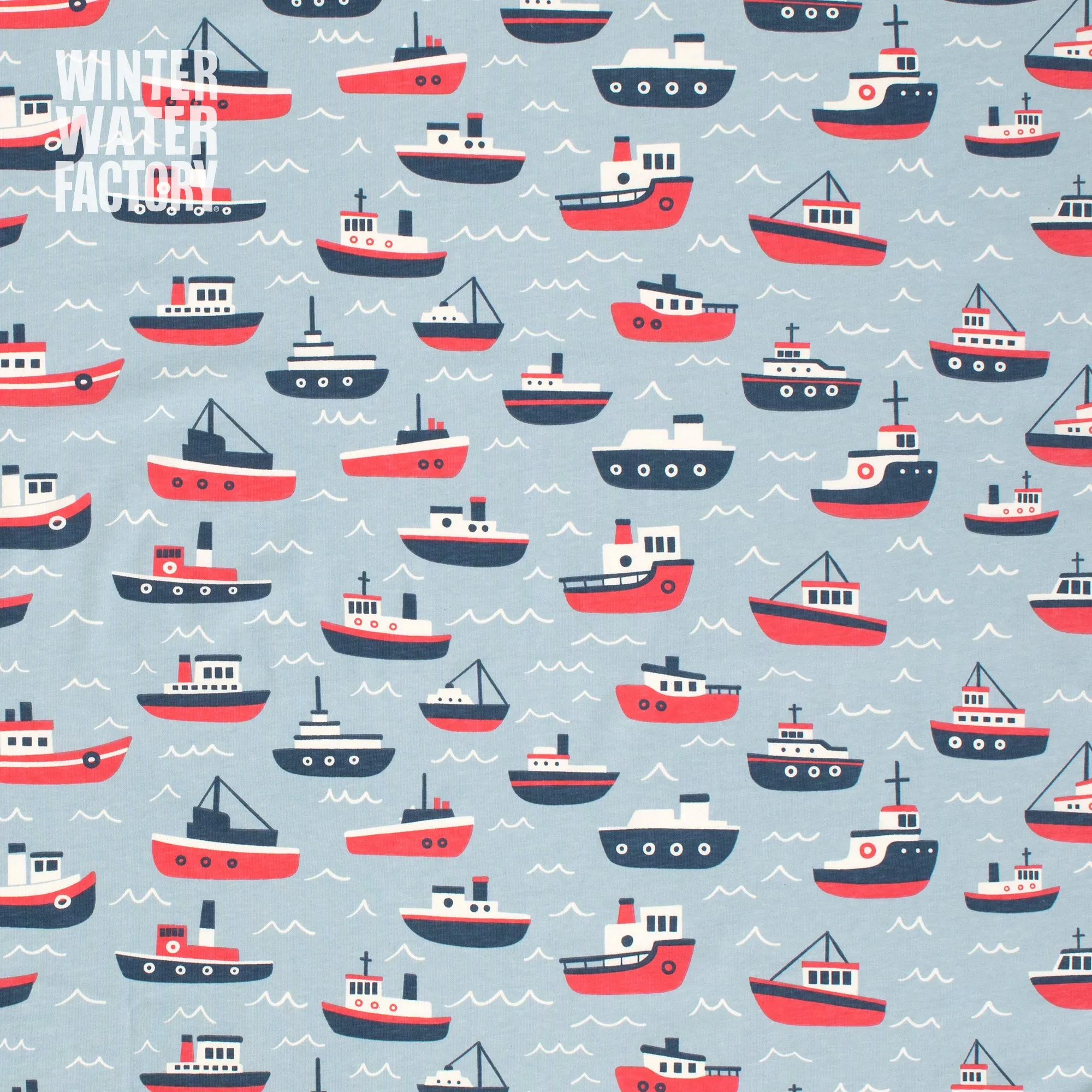 Bloomers - Tugboats Pale Blue